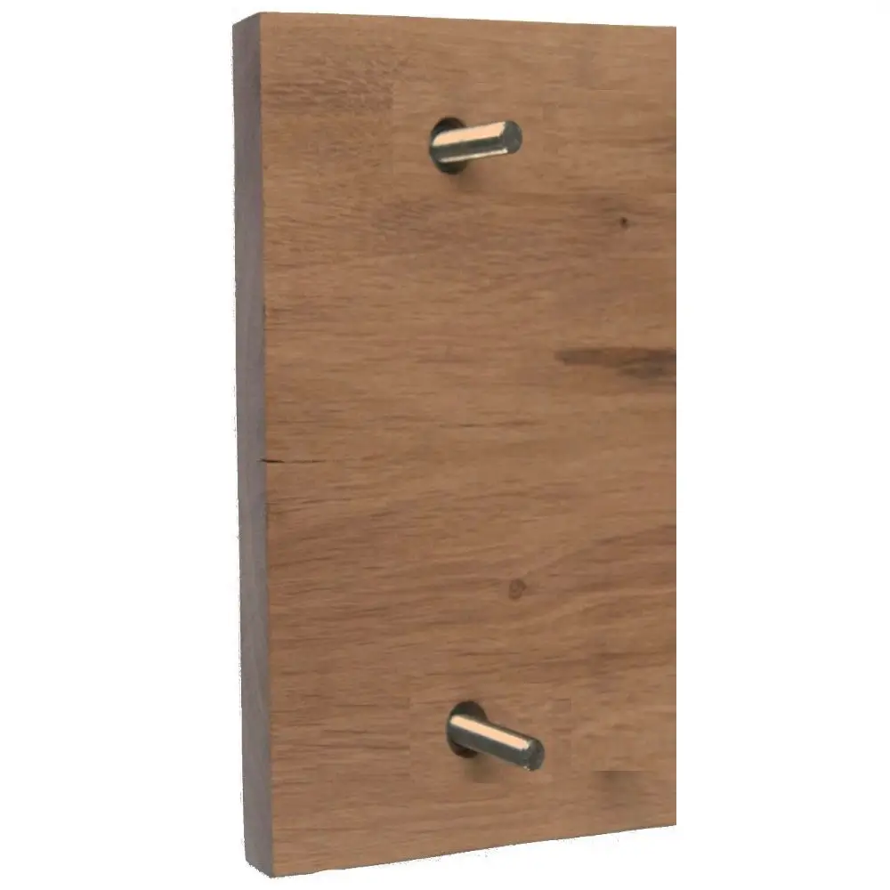 Hausnummer mit Straßennamen aus Holz (Eiche) Maße: 130×250 mm – Bild 3